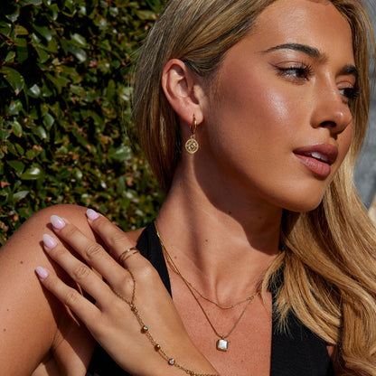 Celestial Gold Coin Earrings