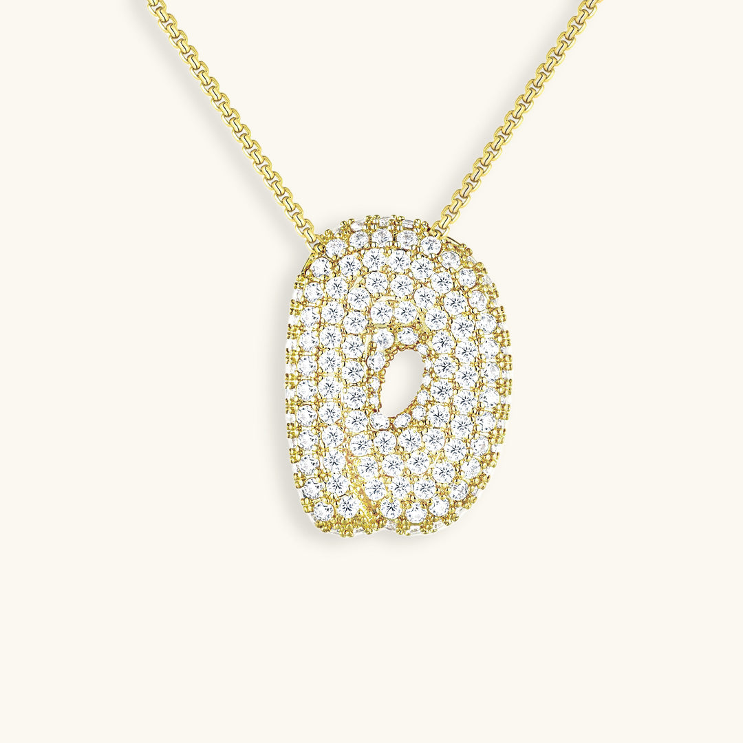 Hailey Bubble Initial Necklace