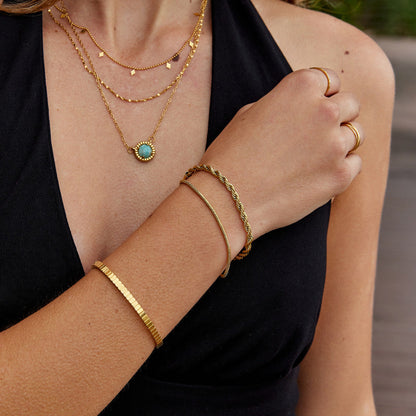 Twisted Leila Layered Bracelet