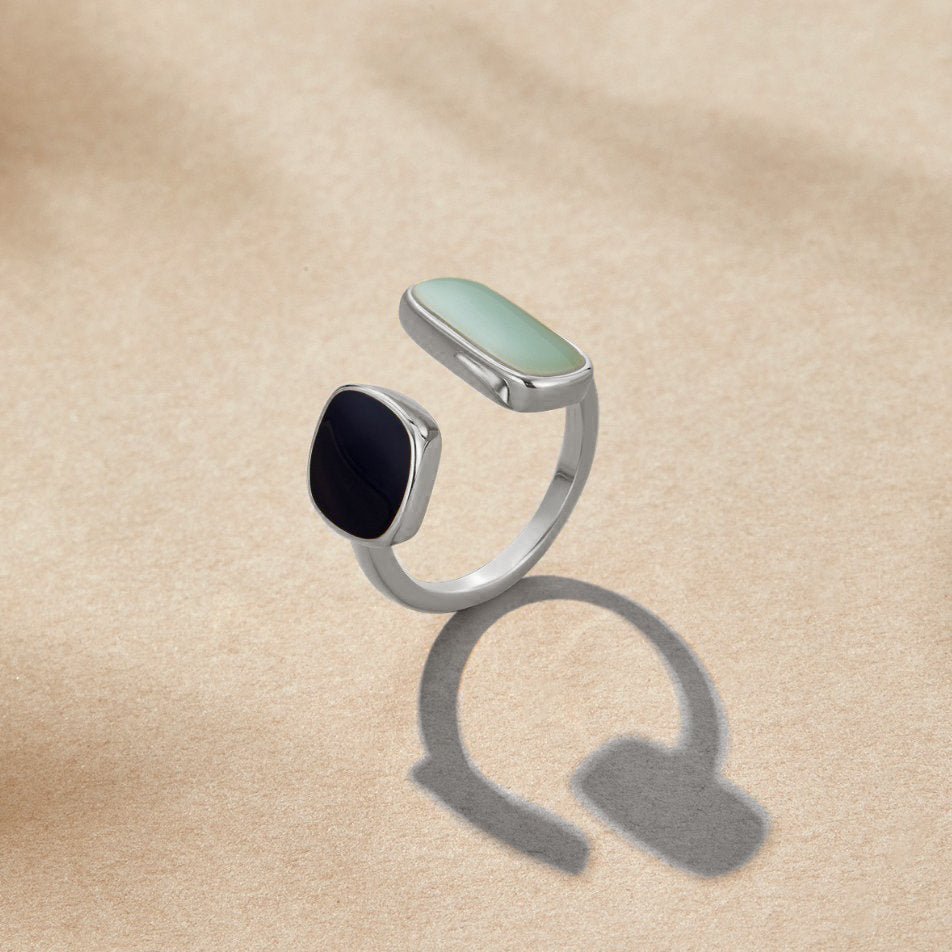 Aquamarine Wrap Silver Ring