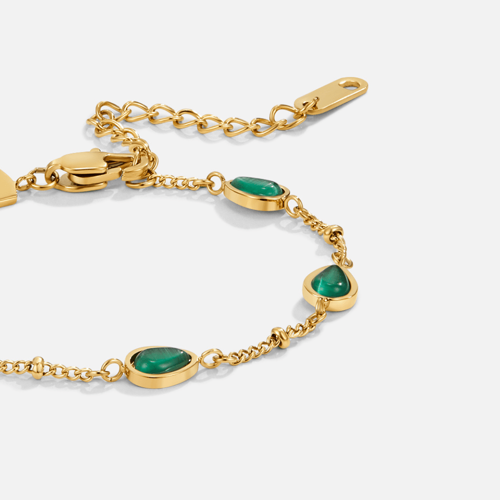 Arizona Green Stone Bracelet