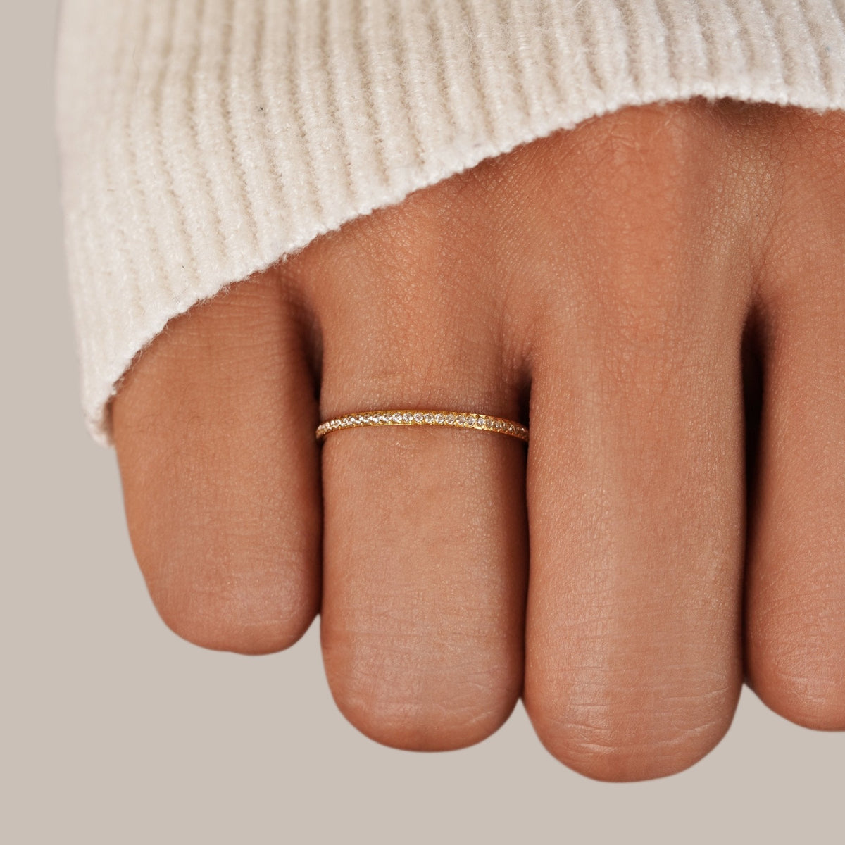 Eternity 18K Crystal Ring