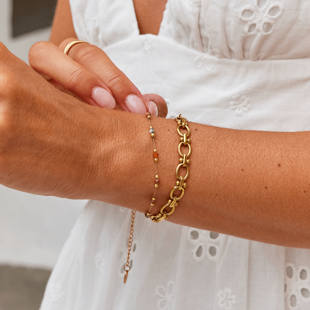 Gold Link Chain Bracelet