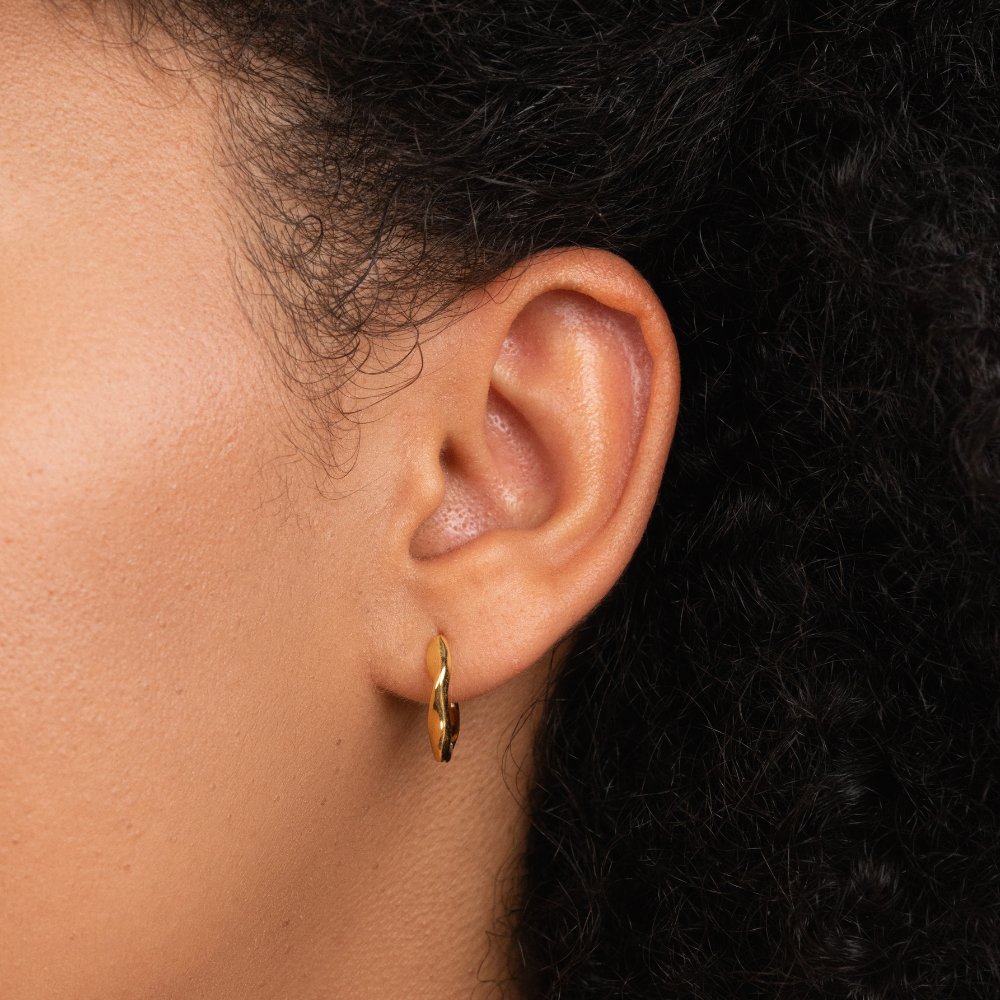 Lala Twisted Hoop Earrings
