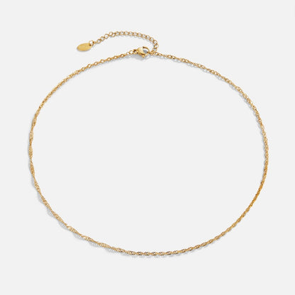 Mila Twist Gold Chain Necklace