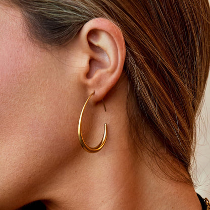 Nica Gold Hoop Earrings