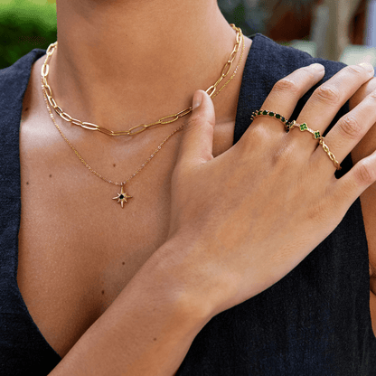 Paperclip Gold Necklace