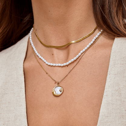 Sarya Snake Chain Gold Necklace