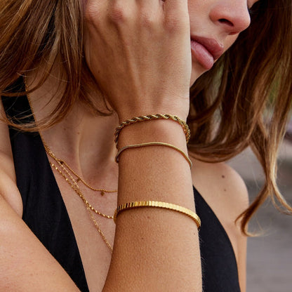 Twisted Leila Layered Bracelet