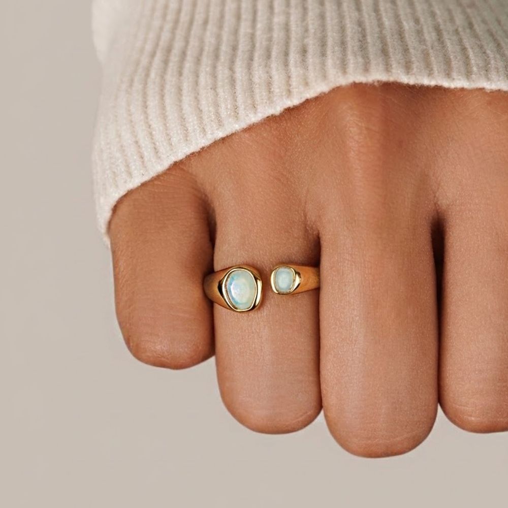 Vintage Aquamarine Wrap Ring